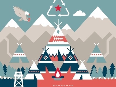 Dribbble - Department of Interior by Ricky Linn #illustration #design #geometric