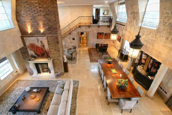 Imposing Duplex with Double Height Reception Room in London #london #design #duplex
