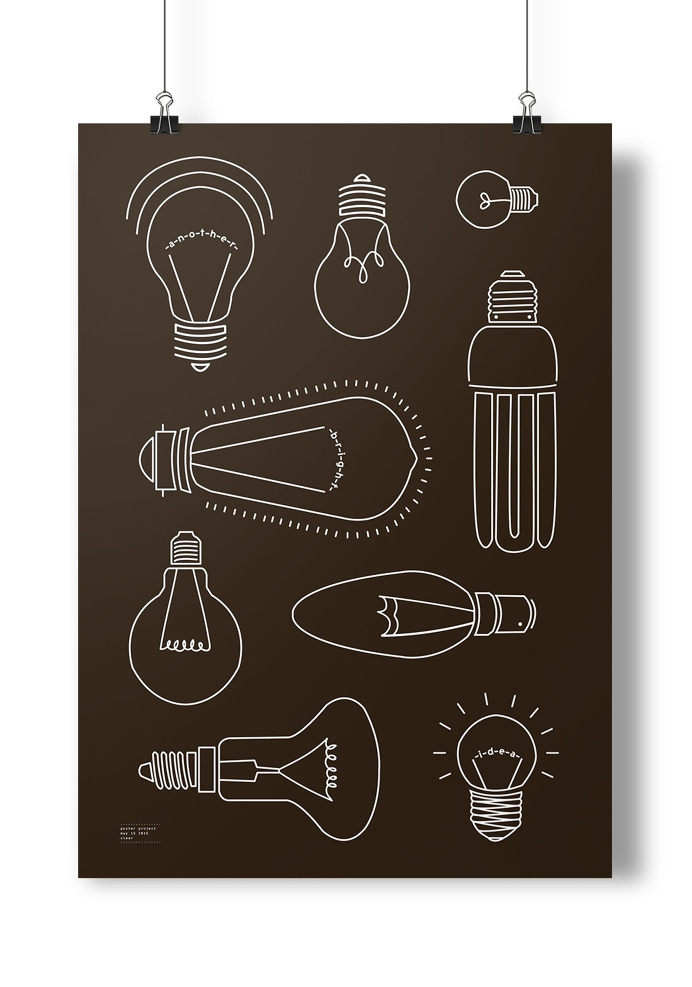 #lightbulb #another #bright #idea #black #white