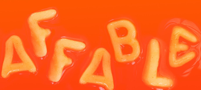 Kaldor | Affable #project #word #design #food #affable #kaldor #type