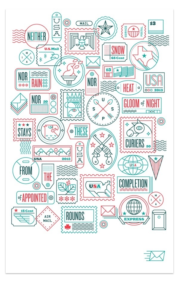 Not For Rental on Behance #stamps #icons #outline