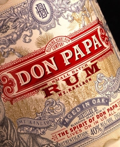 donpapa3.jpg (400×490) #packaging #design #booze #typography