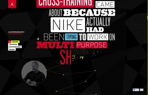 design work life » Academy: Jordan Brand Interactive Interview #design #web