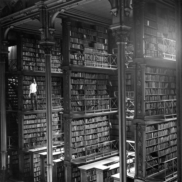 1874 - Interior of the Public Library of Cincinnati #interior #books #book #photography #library