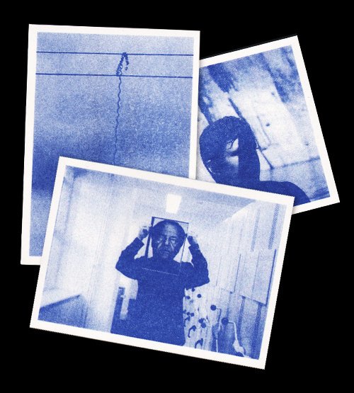 Single colour A6 postcard set for James Beattie. #monochrom