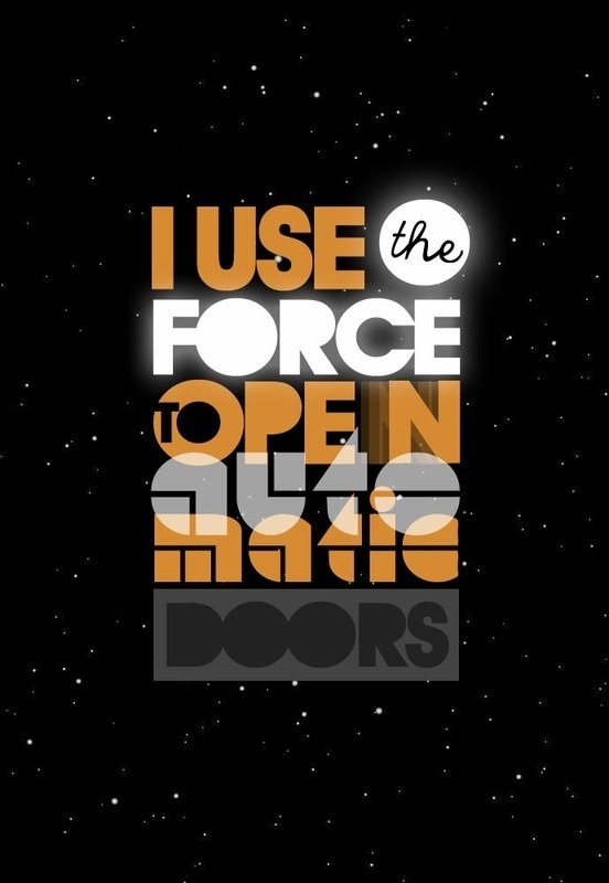 ignoto: The Force is with me #ignoto #wars #star #typography
