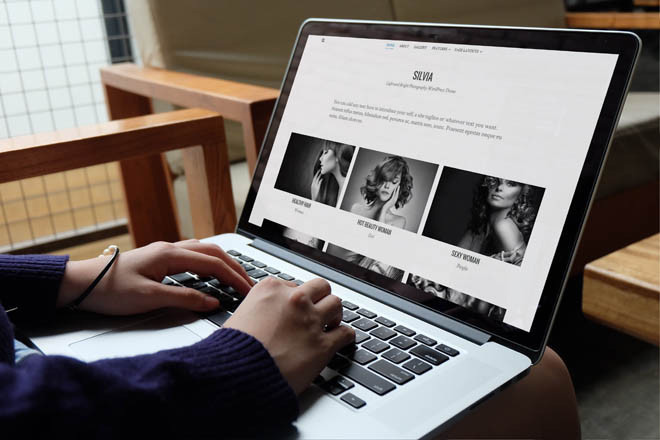 Silvia : Free Responsive WordPress Photography Theme
