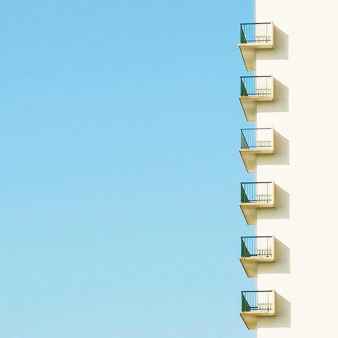 Colorful and Minimalist Architecture Photography by Matthieu Venot