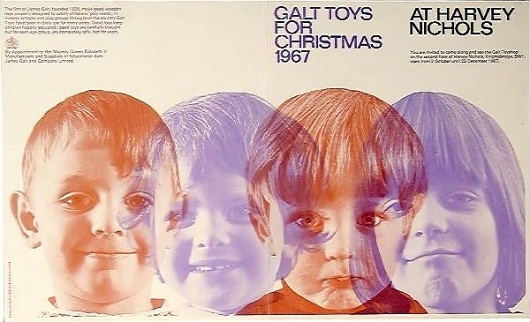 ken garland & associates:graphic design:galt toys #print #1960 #vintage #leaflet