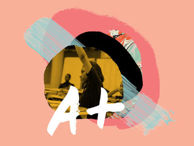 A, graphic, color, texture, paint