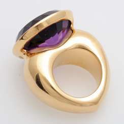 GÜNTER KRAUSS Ring with Amethyst