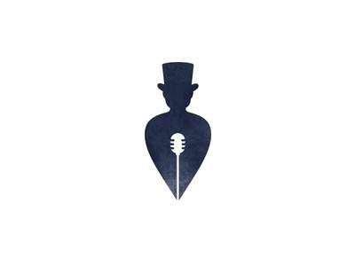 Songwriter Logo Mark #loggia #mic #songwriter #dribbble #writer #cylinder #song #myloggia #microphone #brand #hat #minimal #identity #recording #logo