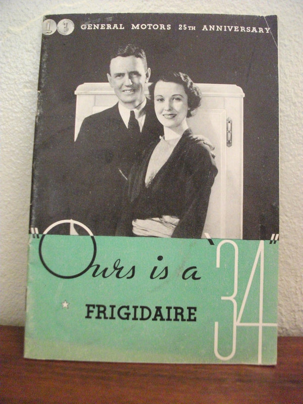 Ours is a 34 Frigidaire Pamphlet #vintage #pamphlet