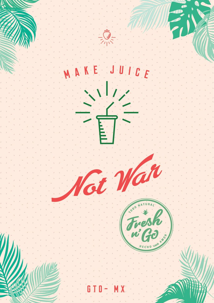 Diseño de cartel - Fresh n G0 - Irapuato México #inspiration