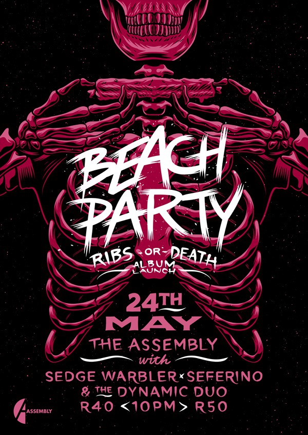 Beach Party 'Ribs or Death' Launch Poster