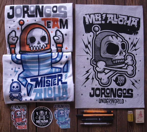 MR. ALOHA on Behance #packing #print #shirt #ilustracin #sticker #aloha