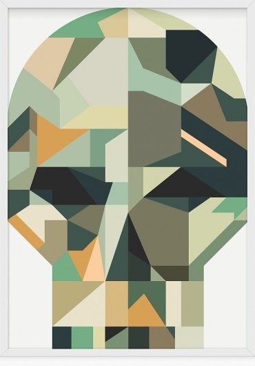 » Pyramid of Skulls #cool #abstract #skull #green