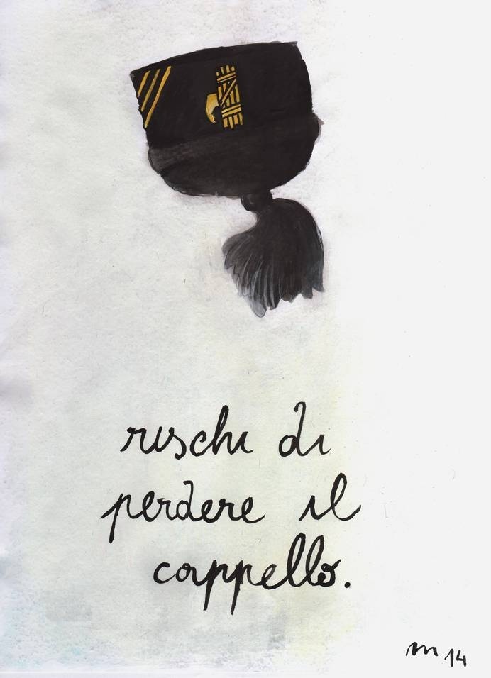 RISCHI DI PER DERE IL CAPPELLO - web #quote #illustration #strange #painting #art
