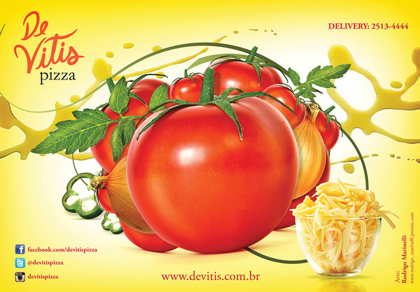 Pizza #ads #tomatoe #cheese #marinelli #rodrigo #pizza #brazil #campinas