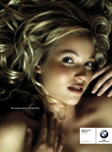 You know you're not the first #crative #girl #bmw #idea #advert #layout #car