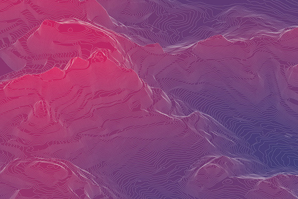 Closeup of Twin Peaks #topology #contours #san #poster #francisco