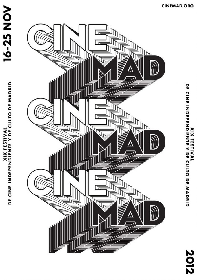 2012 Cinemad Film Festival Poster Design in Madrid