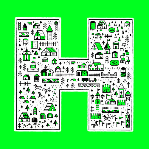 Typeverything.comÂ H by Dan Cassaro #typography