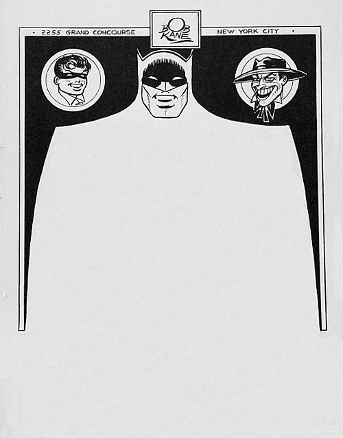 Batman Letterhead #kane #bob #design #batman #illustration #letterhead