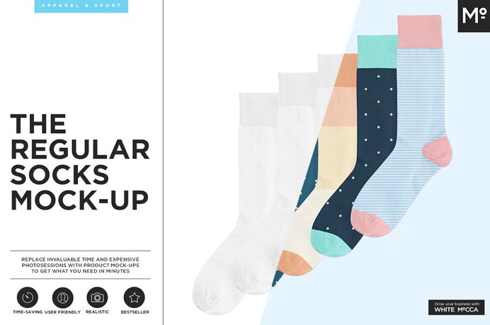 The Regular Socks Mock-up