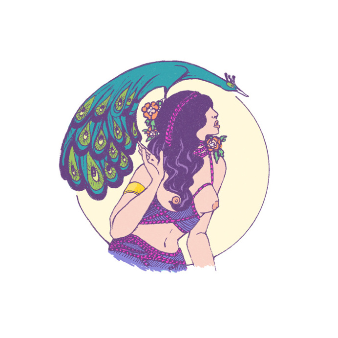 the goddess #illustration #goddess #retro #women