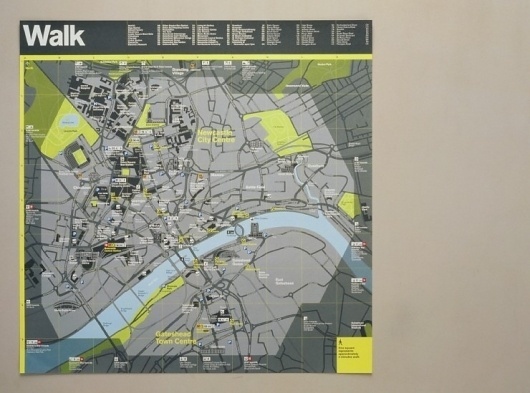 WalkRide map | Cartlidge Levene / Bench.li #design #typography