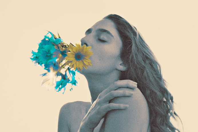 Surreal and Landscape Nude Photography by Amanda Charchian: 271.jpg #faded #girl #petals #colours #photography #portrait #hippie #art #mouth #flowers #beauty