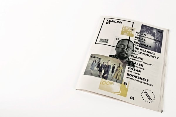 Tealer Brand - Newspaper Margarida Borges | MagSpreads | Magazine Layout Inspiration and Editorial Design #print #layout #design