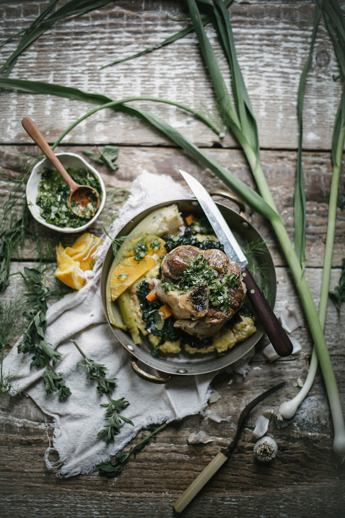 fennel orange & leek pork osso buco
