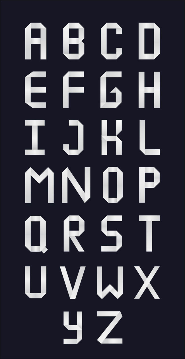 Creiden : Free Origami Style Font