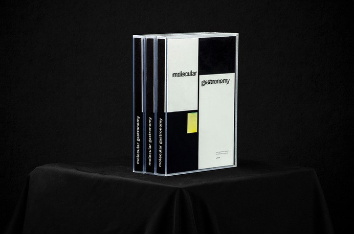 Molecular Gastronomy Identity - Mindsparkle Mag [explicit] created the Molecular Gastronomy publication together with Na/No Restaurant, for which a plexiglass case, a map of ingredients (textures), and a piece of cloth was also produced. #logo #packaging #identity #branding #design #color #photography #graphic #design #gallery #blog #project #mindsparkle #mag #beautiful #portfolio #designer