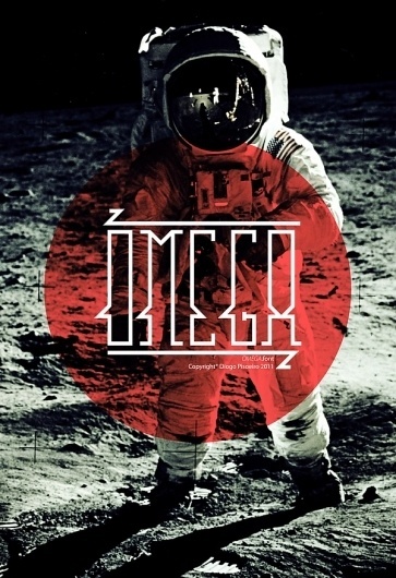OMEGA.font on Typography Served #font #red #space #omega #typography