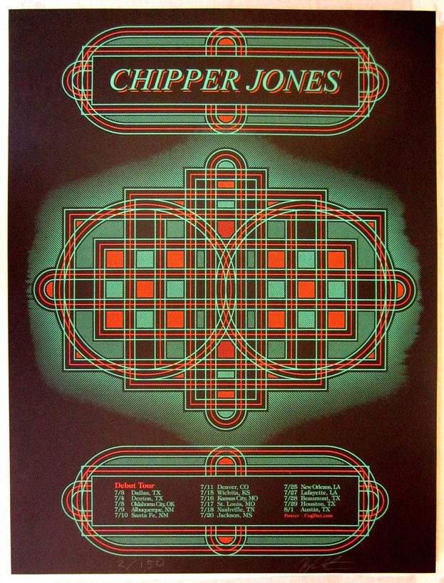 Chipper Jones #screen #print #geometric #poster