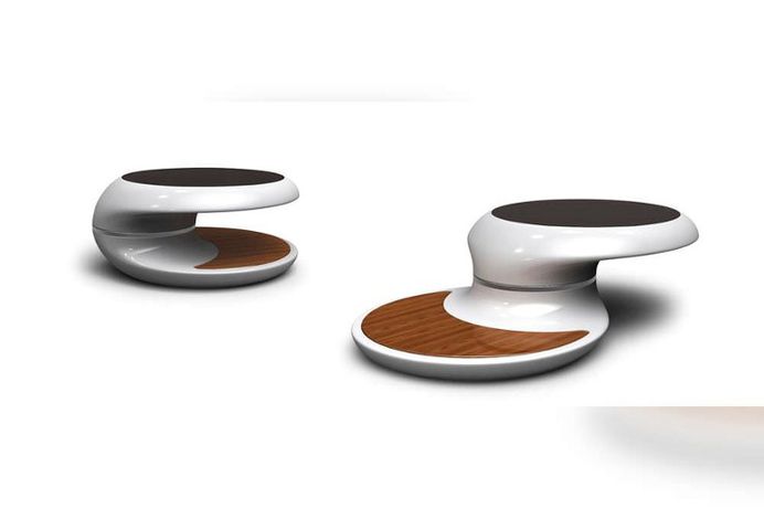 Gemini: Twin Tables - IPPINKA At first glance, Gemini does not look like a coffee table. In fact, it's not your ordinary coffee table at all! It's an interesting and modern piece for your home, and sure to be a great conversation starter.