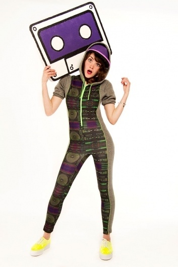 Lookbook - Bethan Heslop — Graduate Collection #model #pink #neon #print #jeans #varsity #sportswear #hat #fashion #green