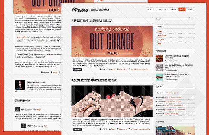 Piccolo : Free Portfolio Bootstrap Template