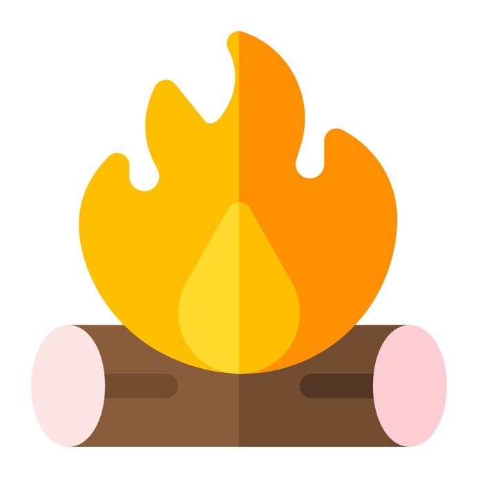 See more icon inspiration related to camp, fire, wood, flame, campfire, bonfire, camping, hot, burn and nature on Flaticon.