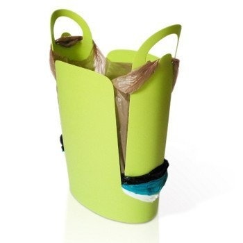 Reduce plastic bag clutter and keep your home clean with this trash bin. #product #home #design #industrial
