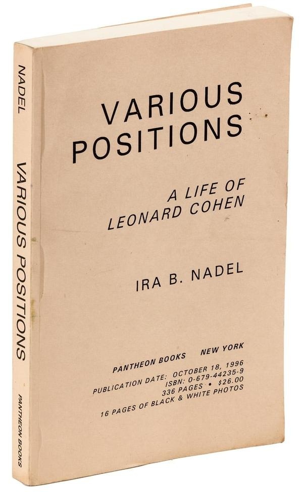 Various Positions: A Life of Leonard Cohen Price Estimate: $150 $250 #cohen #book #cover #poetry #beats