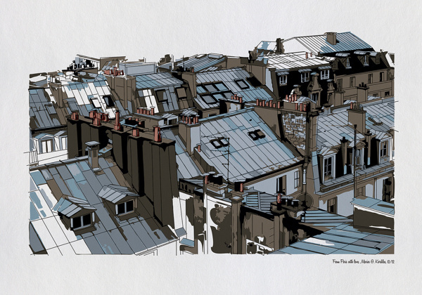 From Paris with love! #illustration #poster