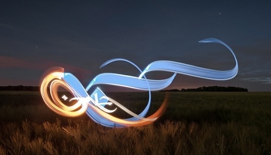 Light-calligraphy 2010/2011 on Typography Served #graffiti