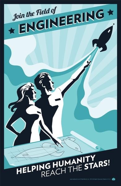 Retro Engineering Poster #retro #engineering