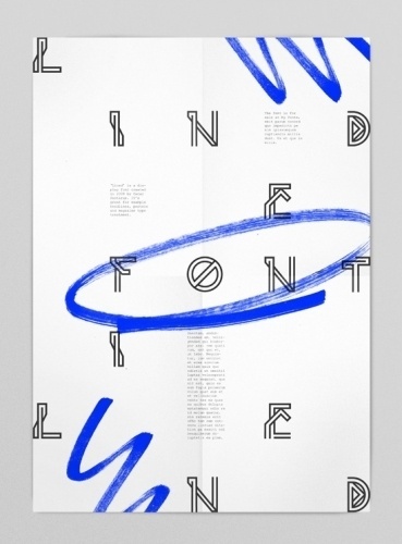 Lined font