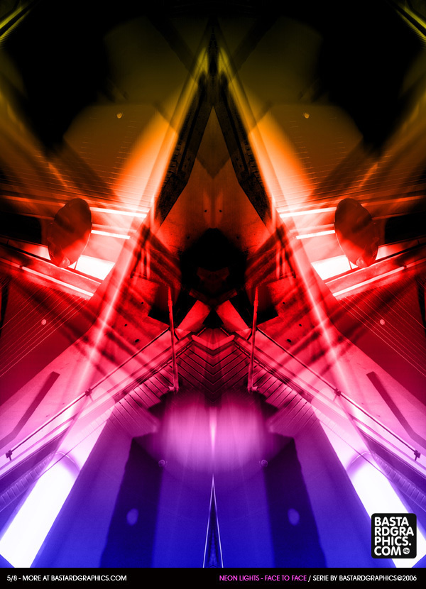Neon Lights - Face To Face on the Behance Network #layout