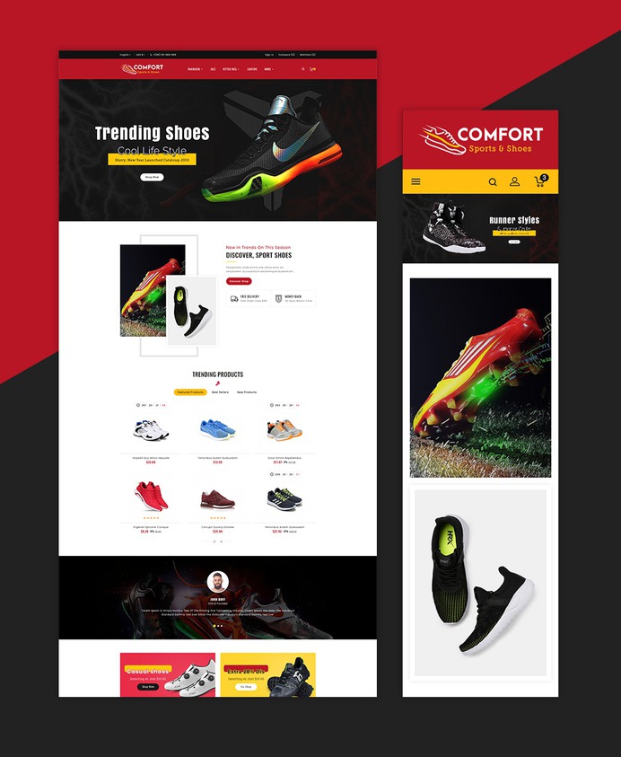 #Comfort - #Sports & #Shoes - #Prestashop #Responsive #Theme #eCommerce #Website #Design #Template